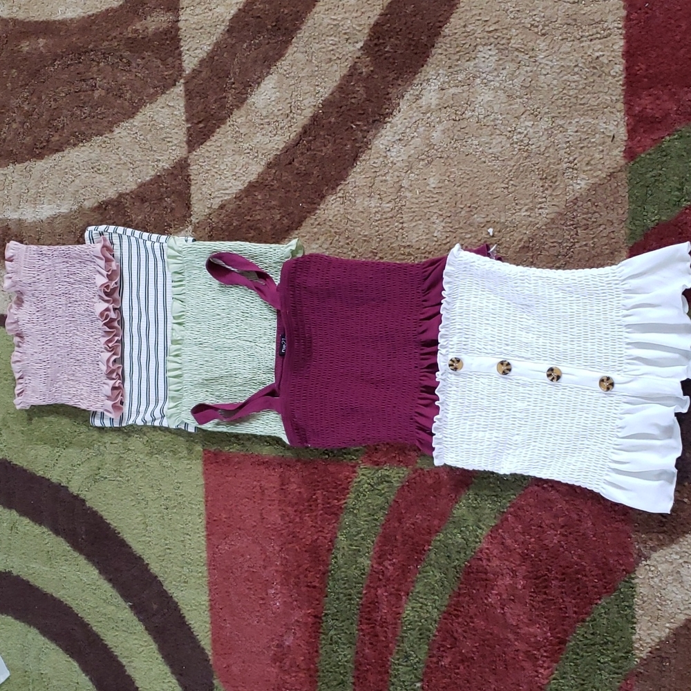 Halter tops,  stylish. Selling all 5 together